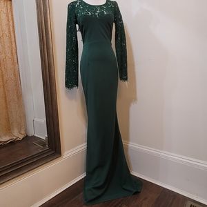 Special occasion  prom  Evening gown Long sleeve, open back